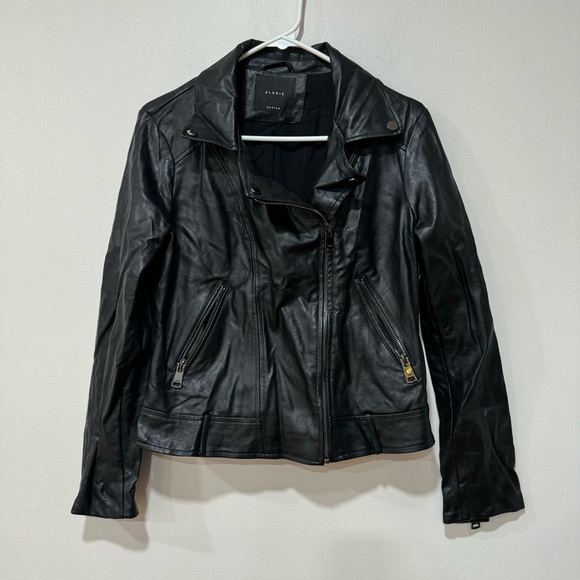 Elodie faux leather moto jacket medium - Picture 4 of 14